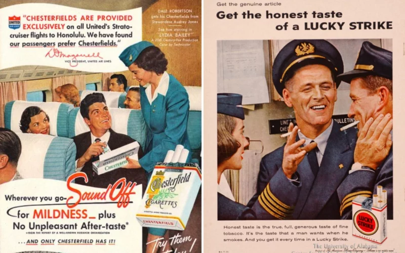 vintage smoking ads