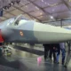 A model of the AMCA, India's own stealth fighter jet