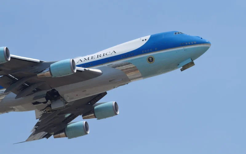 Air Force One leaving from LAX