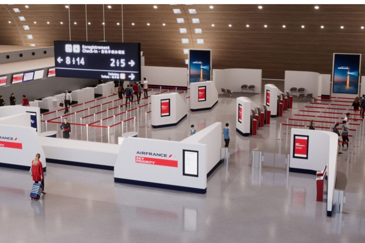 Air France checkin area for Sky Priority