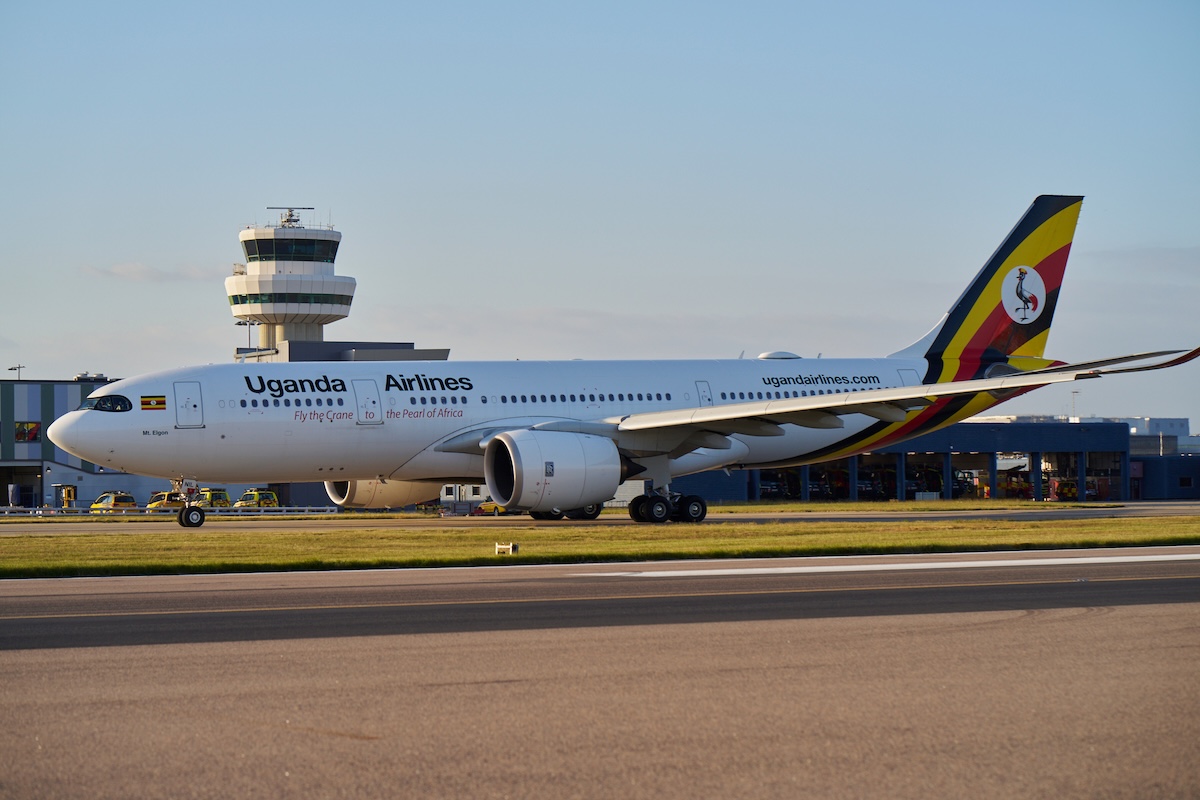 Uganda Airlines at London Gatwick Airport