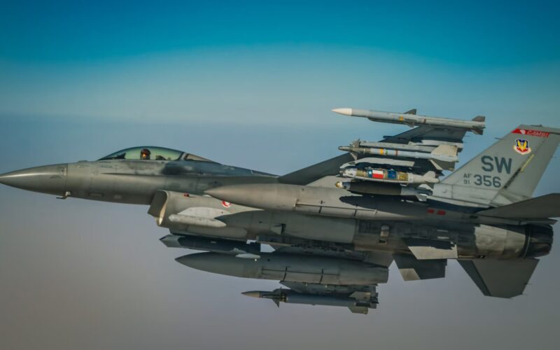 Boeing F 15EX Eagle II is a heavily armed fighter jet