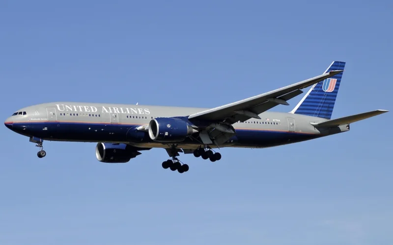First B777 200 United Airlines
