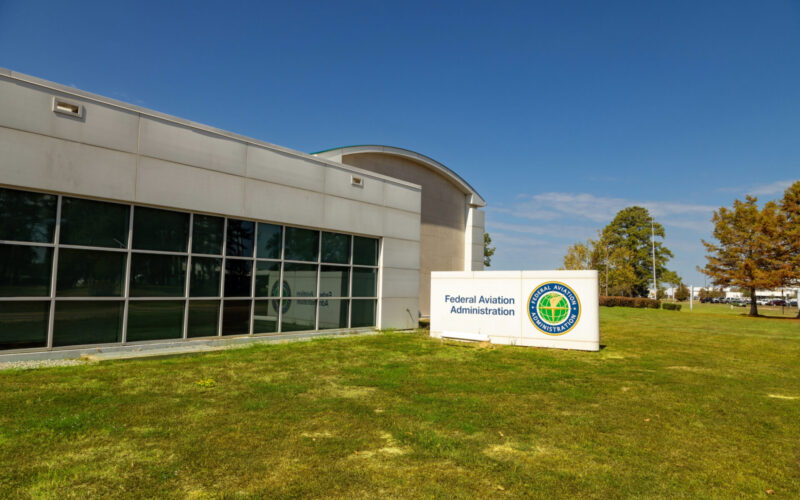 Federal Aviation Administration sign