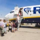 Berlin,,Germany,-,August,12,,2018:,Passengers,Boarding,Ryanair,Boeing
