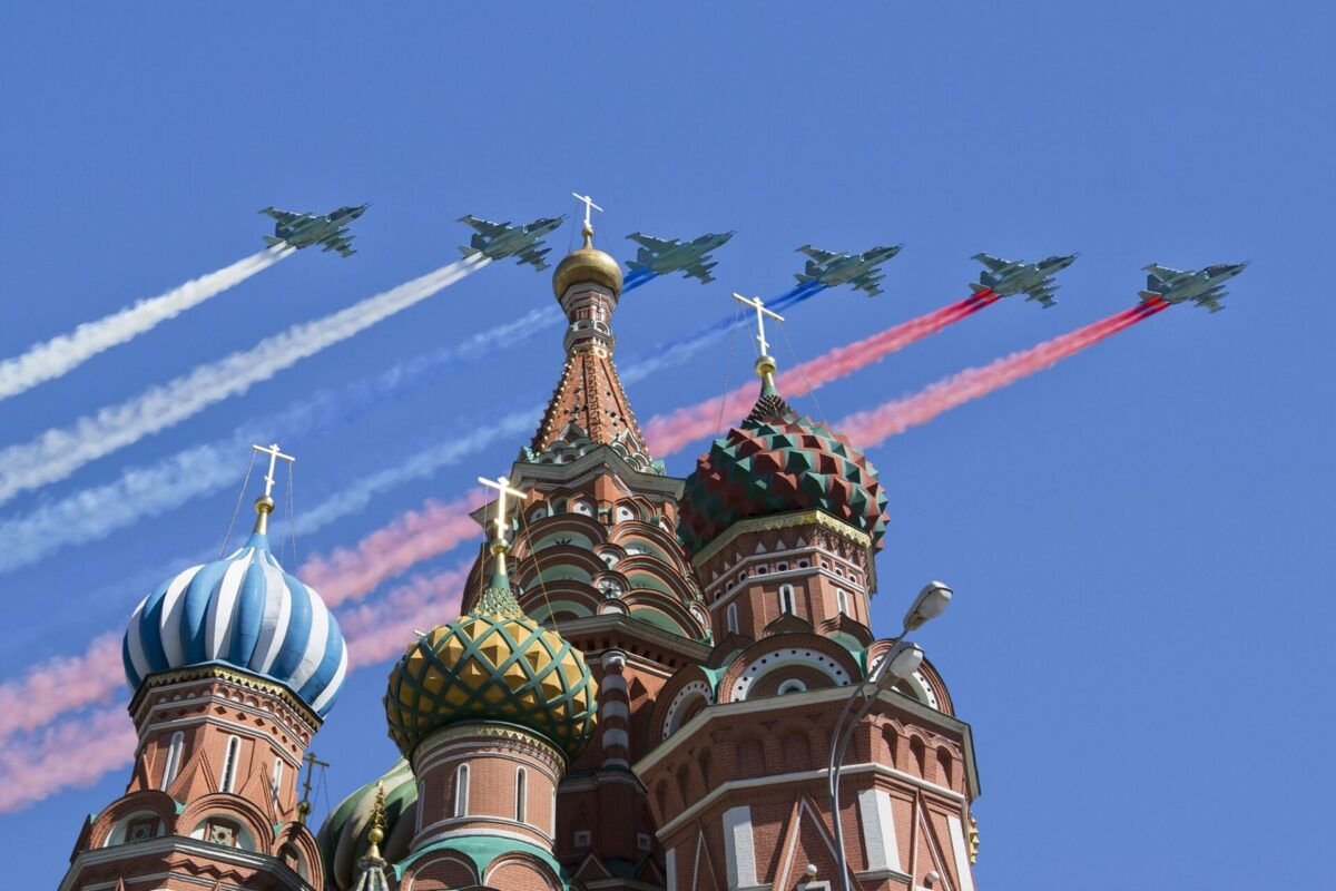 Flypast for Victory Day in Moscow