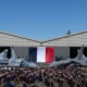 French President Emmanuel Macron visit at Luxeuil Air Force Base