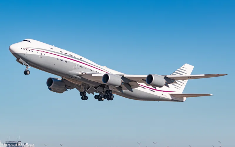 The Qatari 747 8 that has been gifted to the US