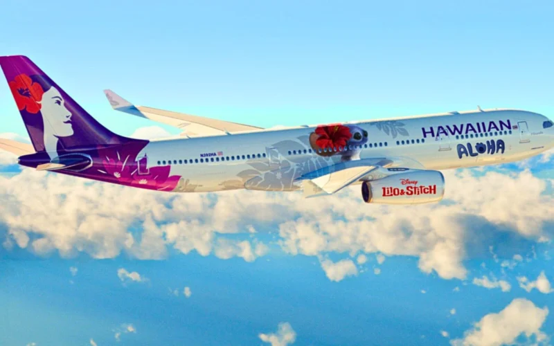 Hawaiian Airlines LiloandStitch livery