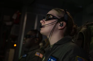 KC 46 Pegasus boom operator