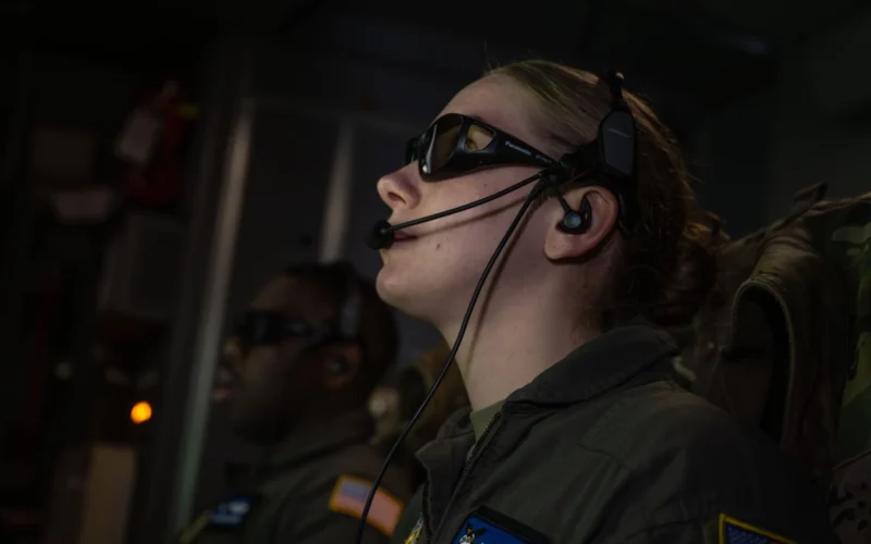 KC 46 Pegasus boom operator