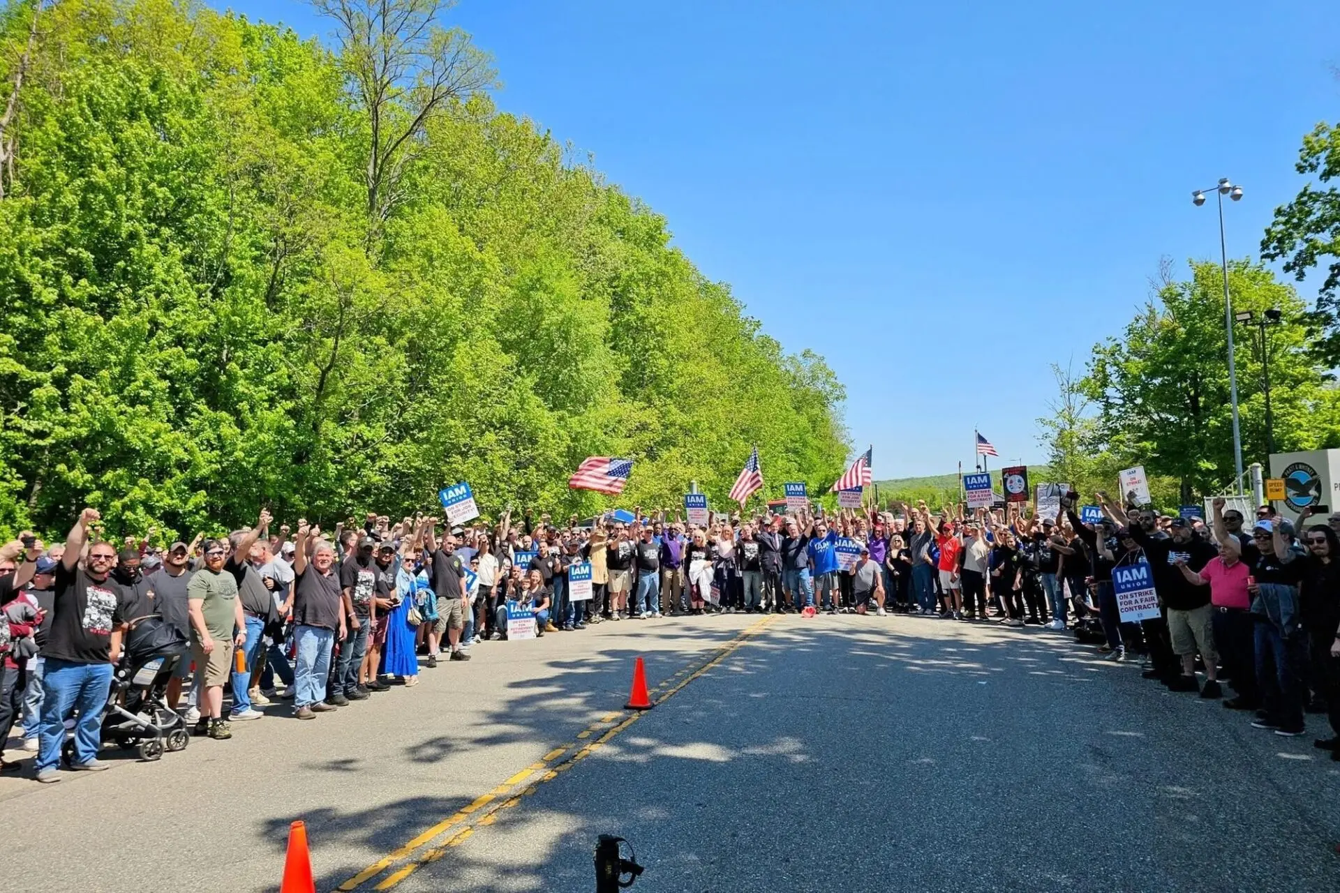 Pratt & Whitney workers on strike