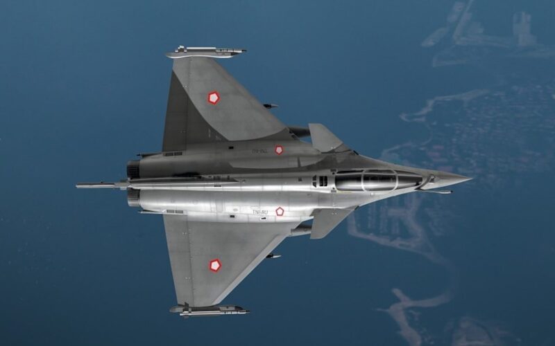 Render of a Rafale in Indonesian Air Force livery