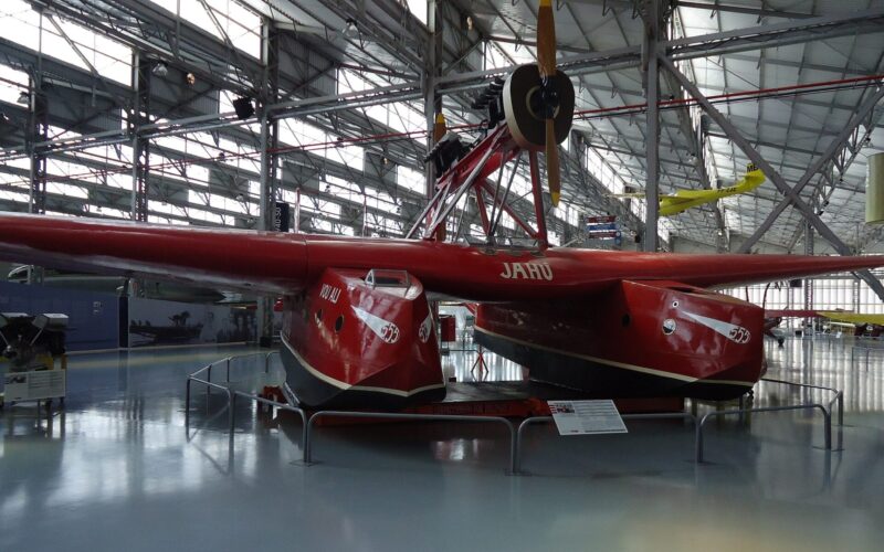 Savoia Marchetti S55 registration I BAUQ Jahu at TAM Museum Sao Paulo Brazil Savoia Marchetti S55 registration I BAUQ Jahu at TAM Museum Sao Paulo Brazil