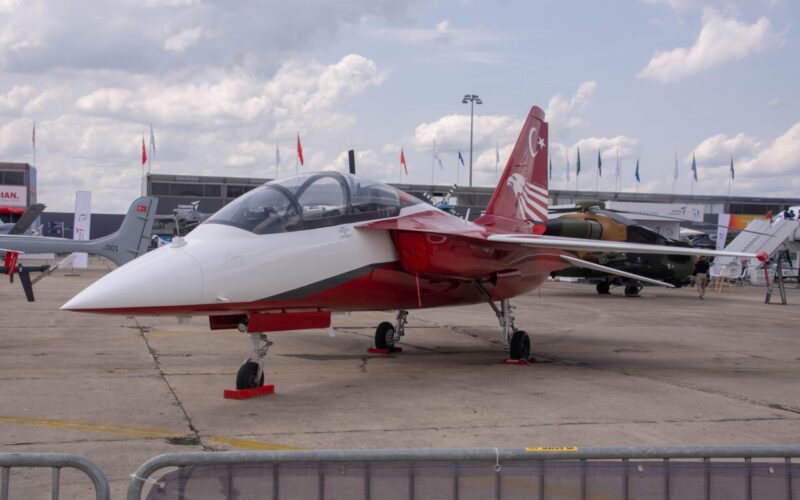 TAI Hürjet jet trainer at Paris Air Show 2023
