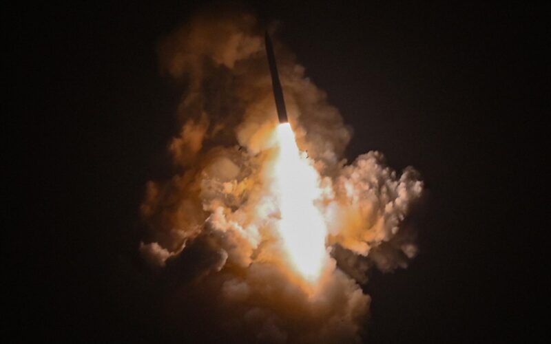 Unarmed Minuteman III Intercontinental Ballistic Missile launch