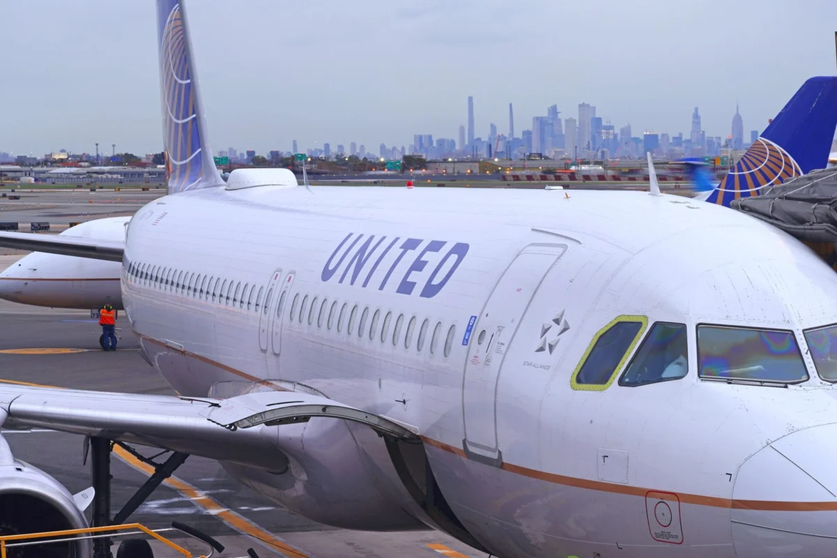 United Airlines aircraft at Newark Liberty International Airport United Airlines aircraft at Newark Liberty International Airport
