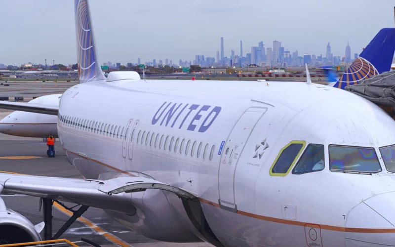 United Airlines aircraft at Newark Liberty International Airport