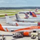 easyJet aircraft at London Gatwick Airport