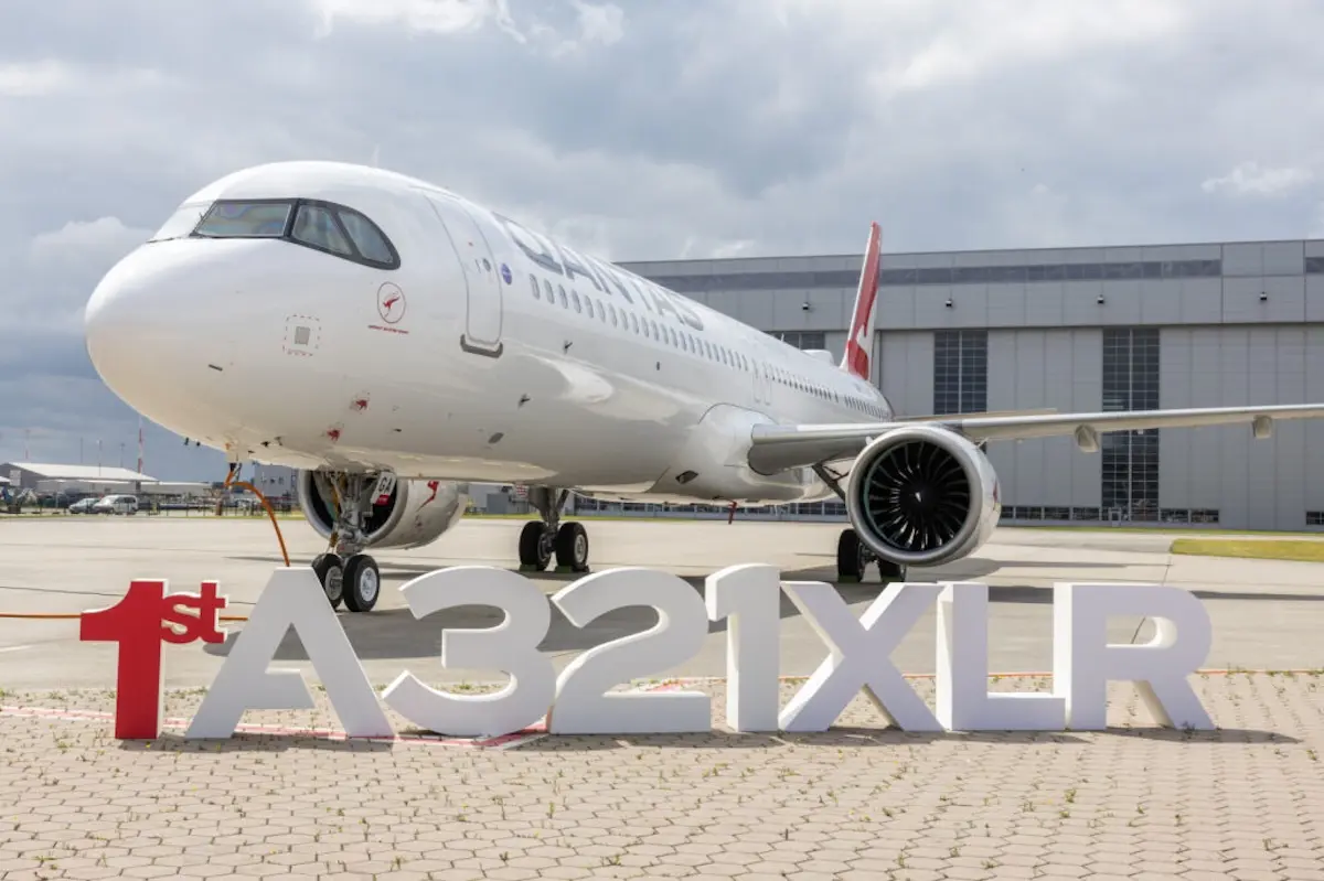 First Qantas A321XLR