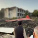 Air India Boeing Dreamliner 787 8 tail crash site