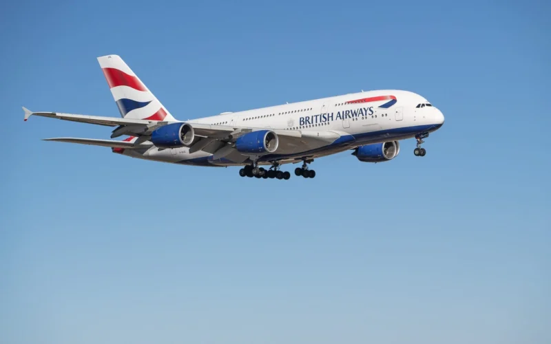 British Airways Airbus A380 Dallas Fort Worth International Airport
