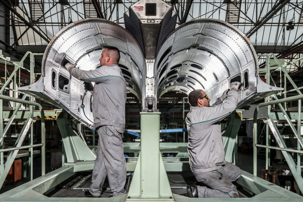 Dassault Rafale fuselage assembly Dassault Rafale fuselage assembly