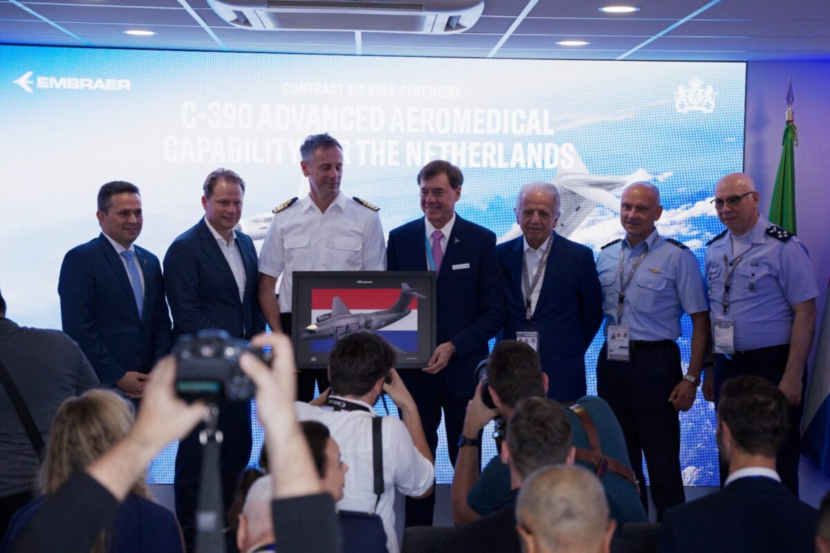 Netherlands signs medical evacuation capability for Embraer C 390 at Paris Air Show
