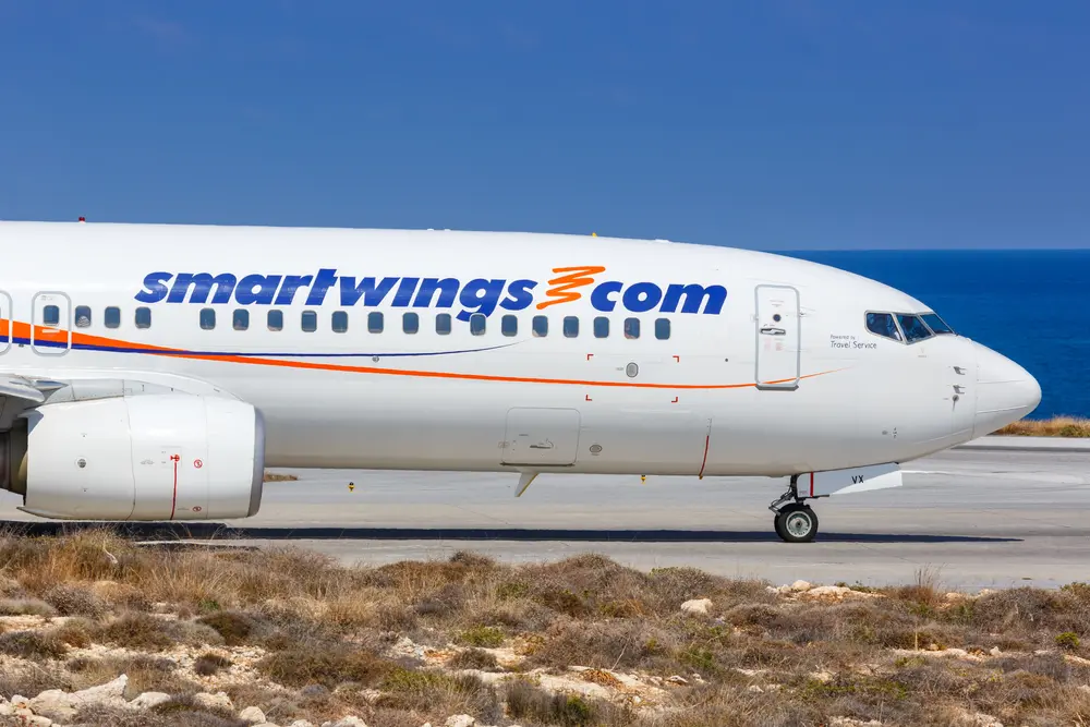 HeraklionGreece September152018SmartwingsBoeing737 800Airplane Smartwings