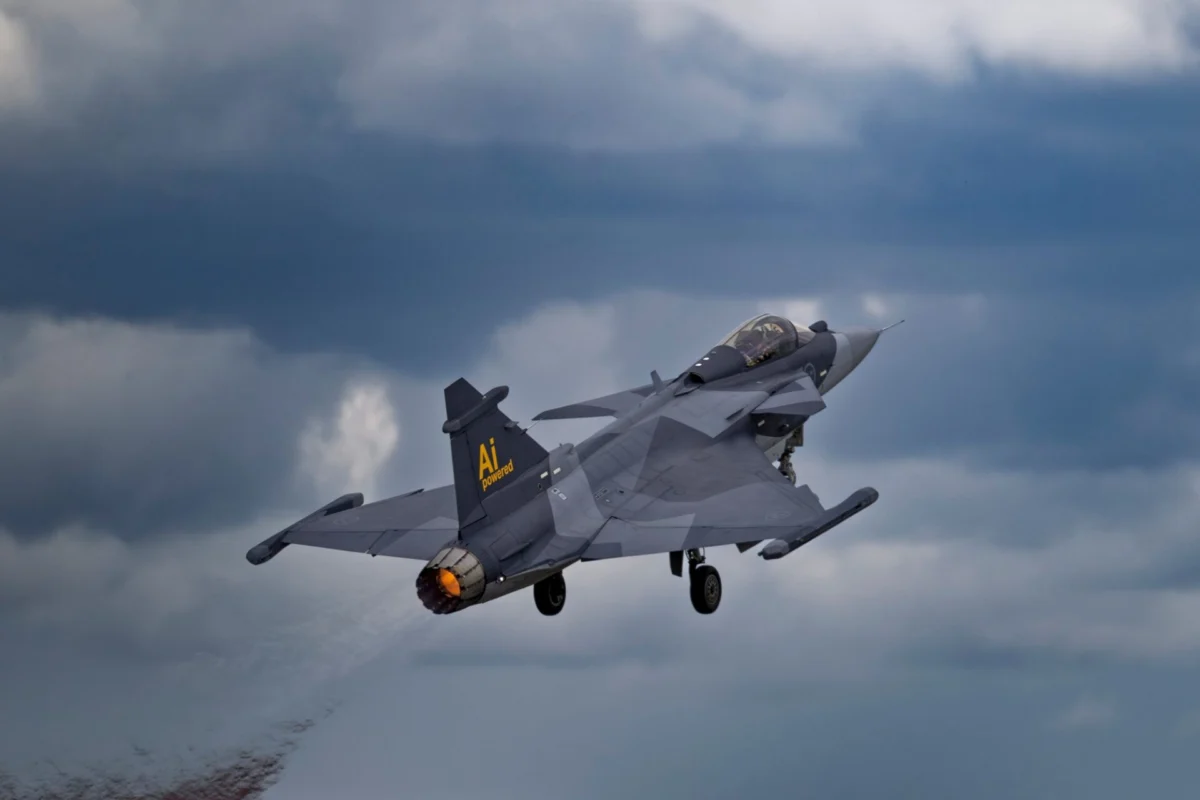 Saab Gripen E fighter jet powered by artificial intelligence Saab Gripen E fighter jet powered by artificial intelligence