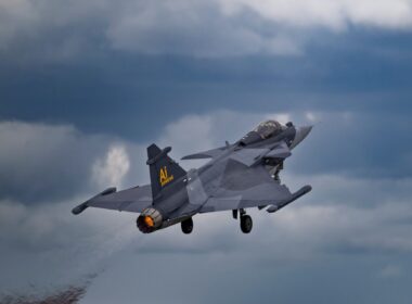 Saab Gripen E fighter jet powered by artificial intelligence