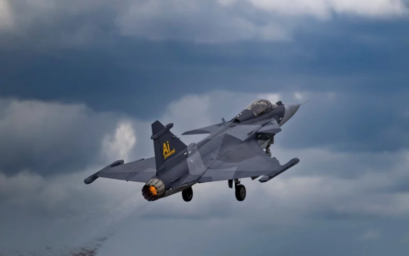Saab Gripen E fighter jet powered by artificial intelligence