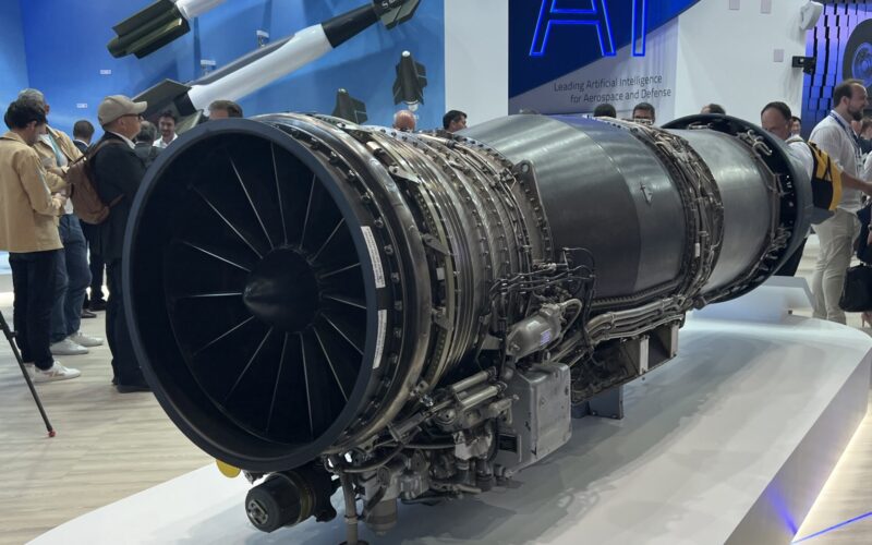 Safran M88 engine powering the Rafale at Paris Air Show 2025