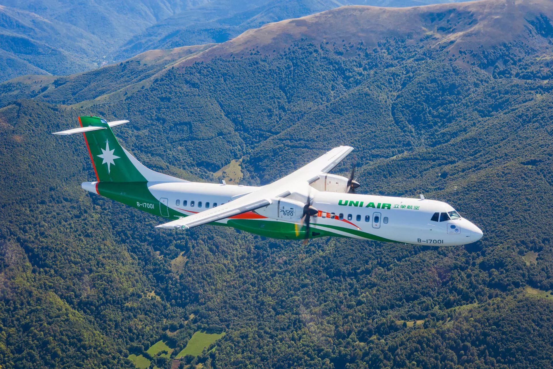 UNI Air ATR 72 600 turboprop aircraft