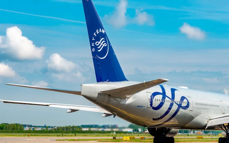 SkyTeam livery tail