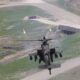 A US Army AH 64 Apache during training in South Korea