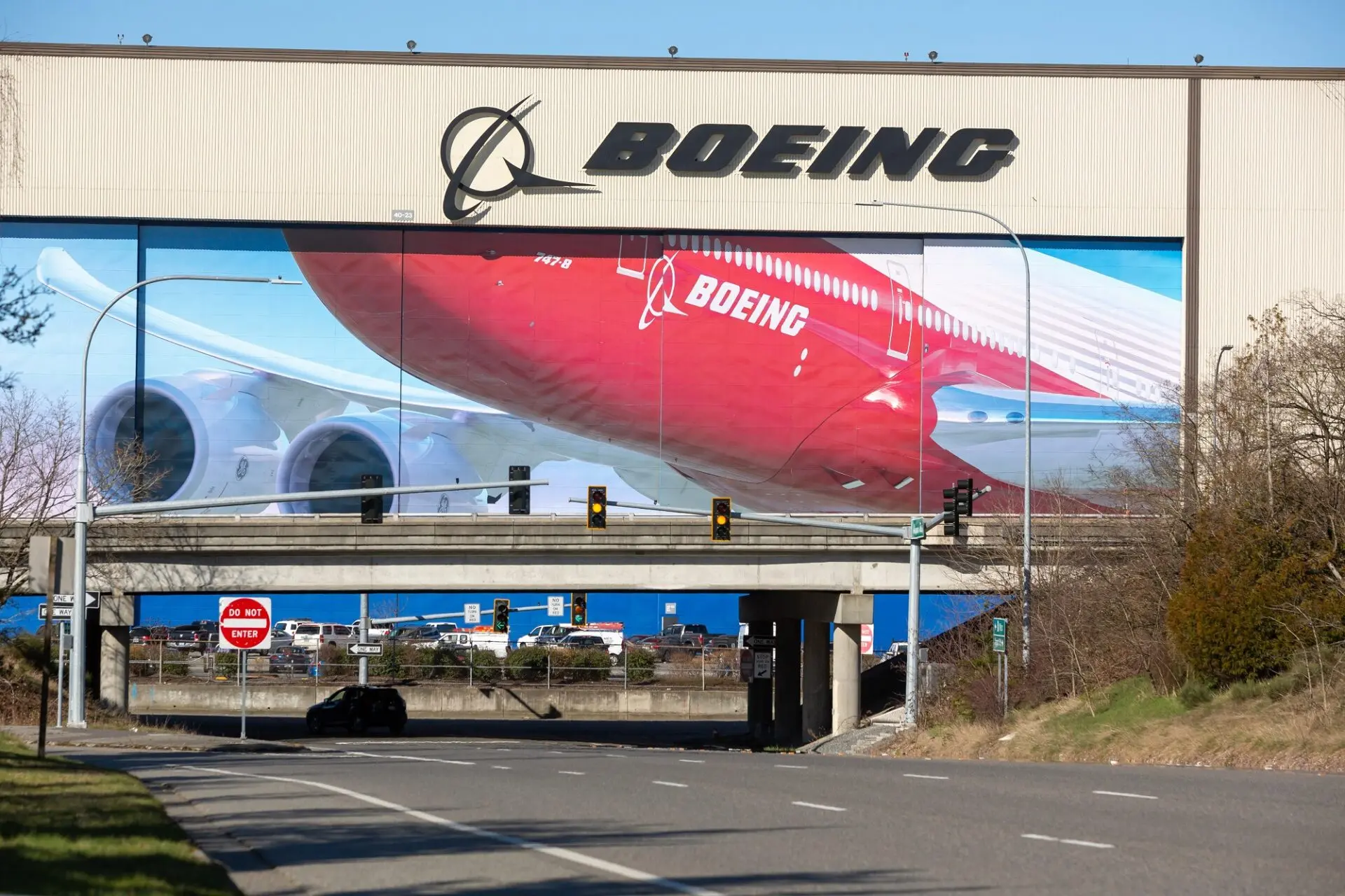 Boeing assembly hangar Washington