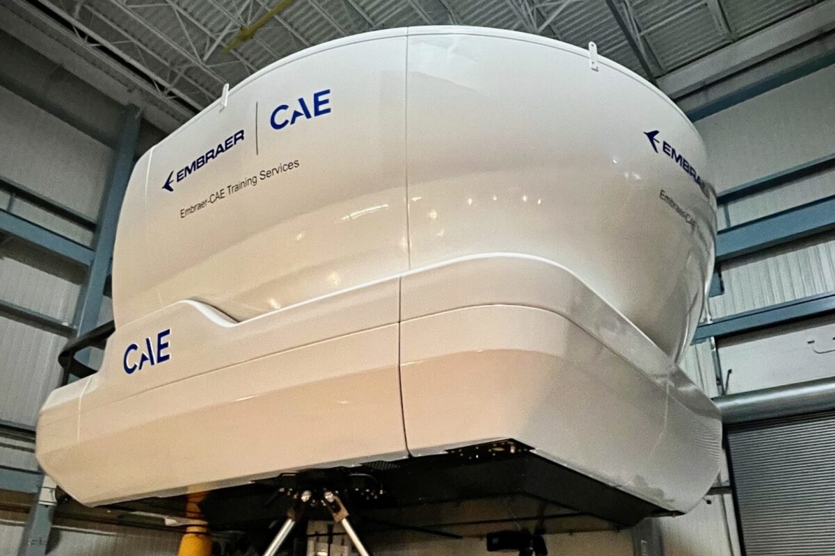 CAE Embraer flight simulator