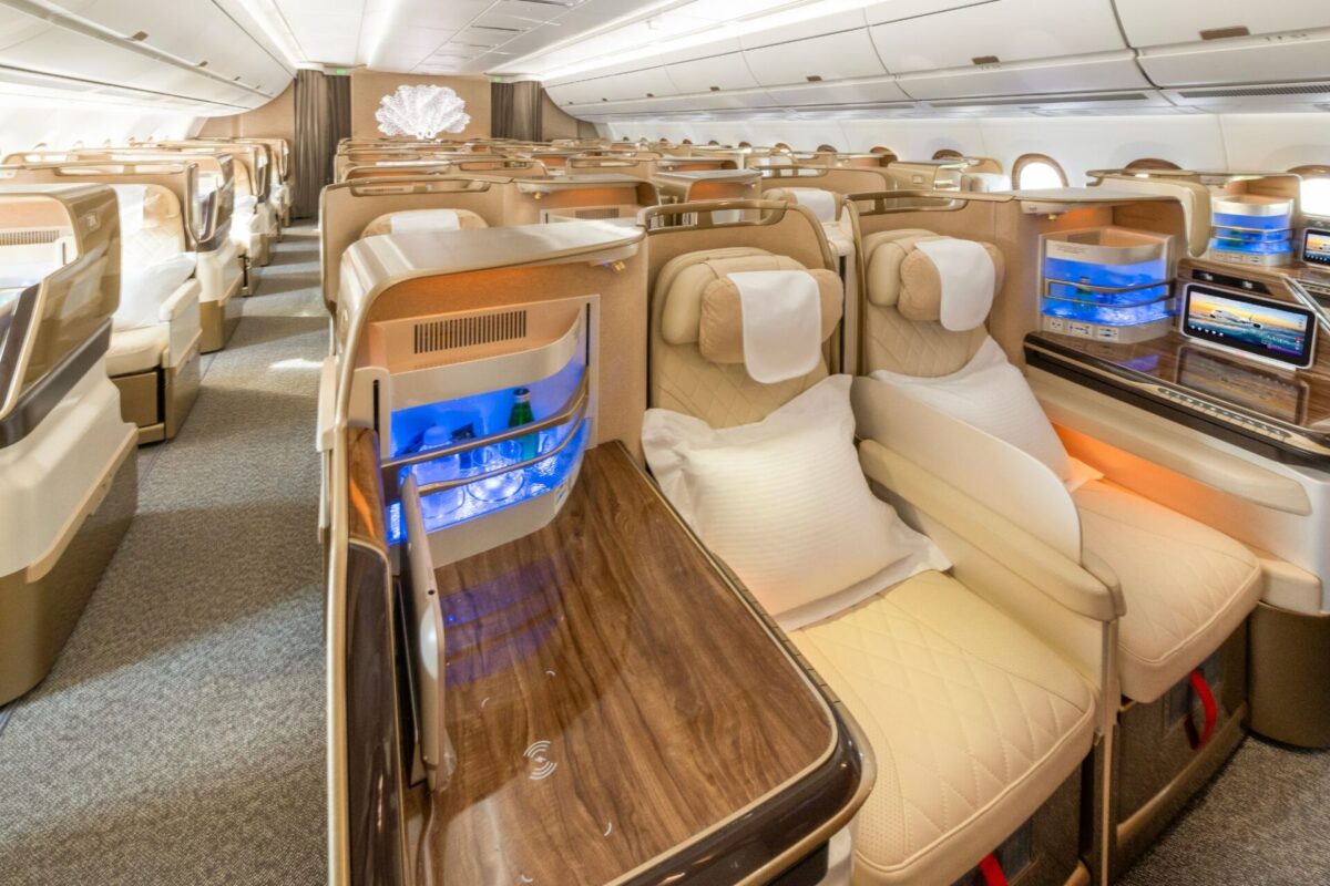 Emirates A350 business class
