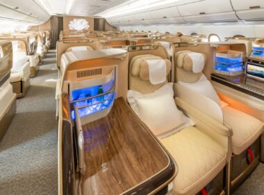 Emirates A350 business class