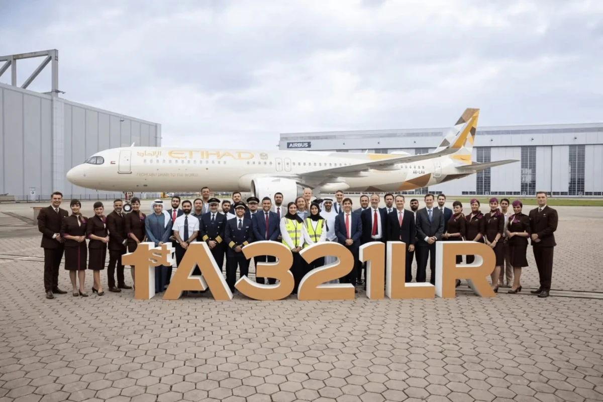 Etihad Airways first Airbus A321LR Etihad Airways first Airbus A321LR