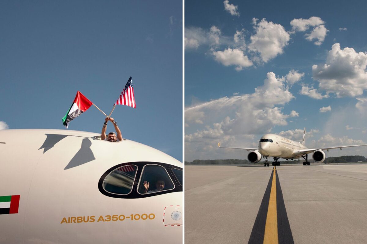Etihad inaugural flight to Atlanta