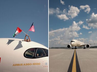 Etihad inaugural flight to Atlanta