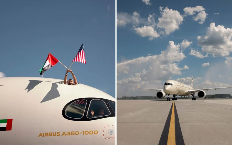 Etihad inaugural flight to Atlanta