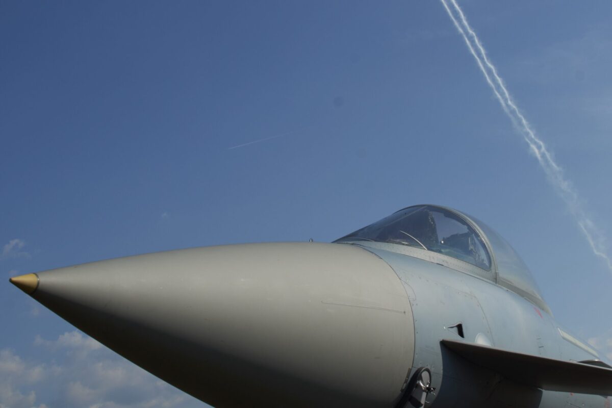Eurofighter Typhoon aircraft cockpit