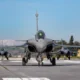 Greek Rafale fighter jets at Tanagra Air Base near Athens