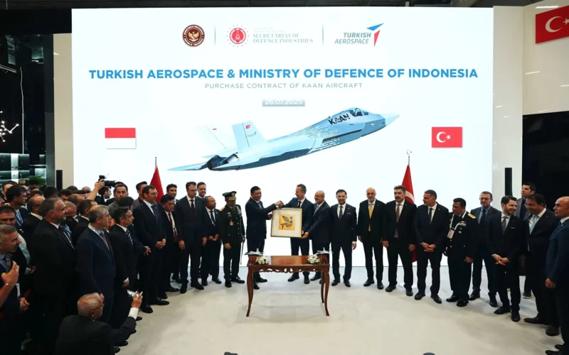 Indonesia and Turkey sign contract for 48 KAAN fighter jets at IDEF 2025