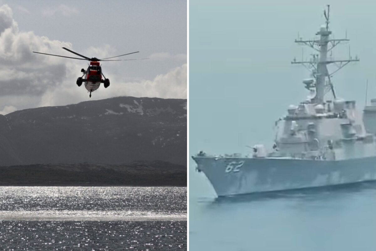 Iran SH-3 Seaking confronts USS Fitzgerald