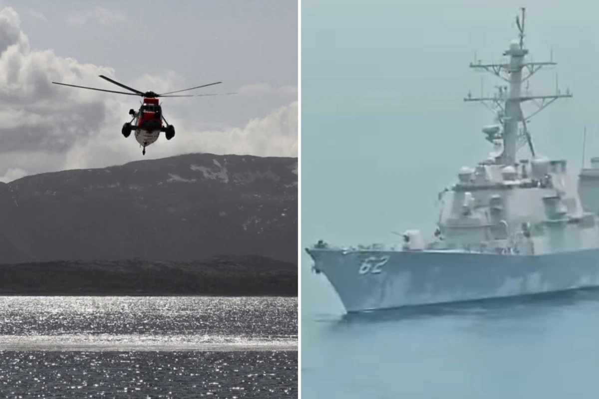 Iran SH 3 Seaking confronts USS Fitzgerald Iran SH-3 Seaking confronts USS Fitzgerald