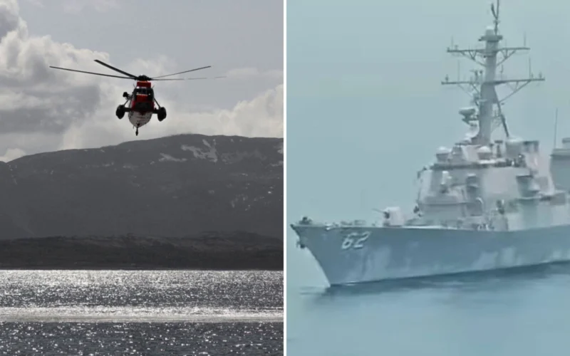 Iran SH-3 Seaking confronts USS Fitzgerald